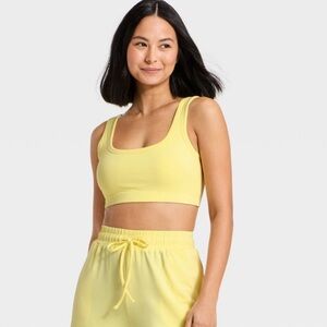 JoyLab Yellow Sports Bra